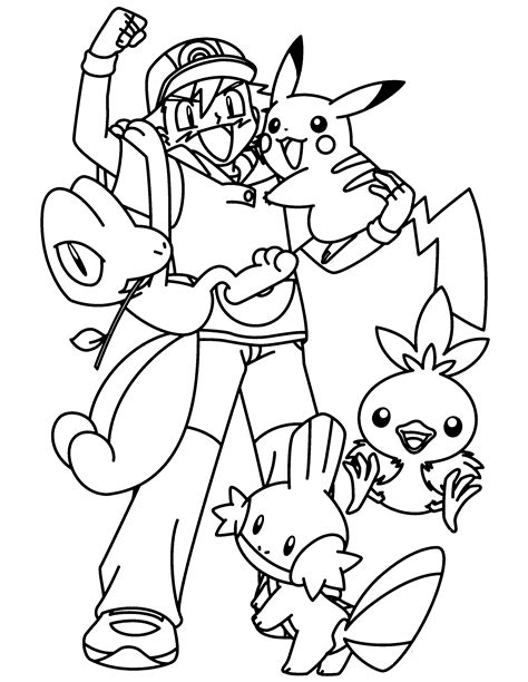 Pokemon Coloring Page for Kids 